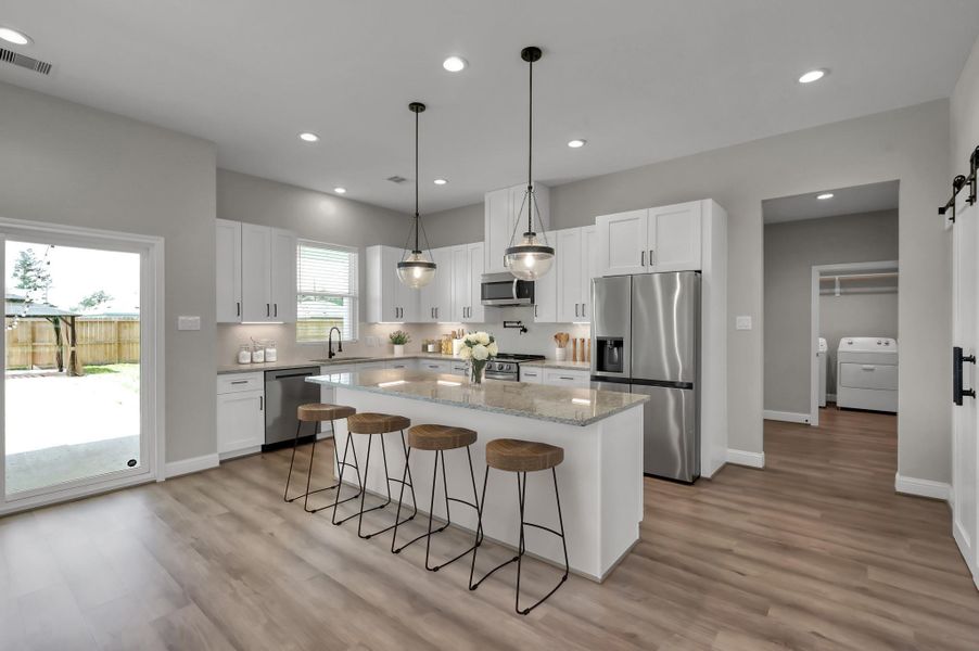 Furnished interior view inside a new home in Spring Branch Crossing, Conroe (Image 19).