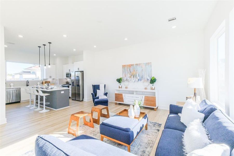 Furnished interior view inside a new home in , Houston (Image 12). Furnished interior view inside a new home in , Houston (Image 12).