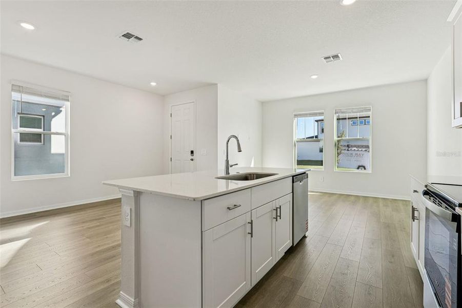 Furnished interior view inside a new home in The Meadow at Crossprairie Bungalows, St. Cloud (Image 9).
