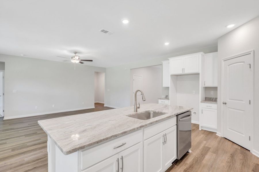 Representative furnished interior of a home built from the The Dublin by Smith Family Homes in Settlers Hammock, Kingsland (Image 15).