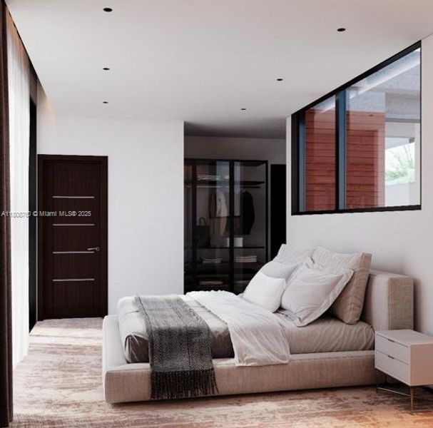 Furnished interior view inside a new home in , Miami (Image 13). Furnished interior view inside a new home in , Miami (Image 13).