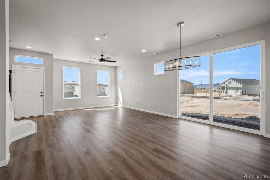Spacious, unfurnished interior of a new home in Revel Crossing at Wolf Ranch – The Ascent Collection, Colorado Springs (Image 23).