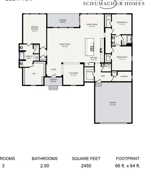 2D floor plan layout of this home in , Summerville, SC (Image 2). 2D floor plan layout of this home in , Summerville, SC (Image 2).