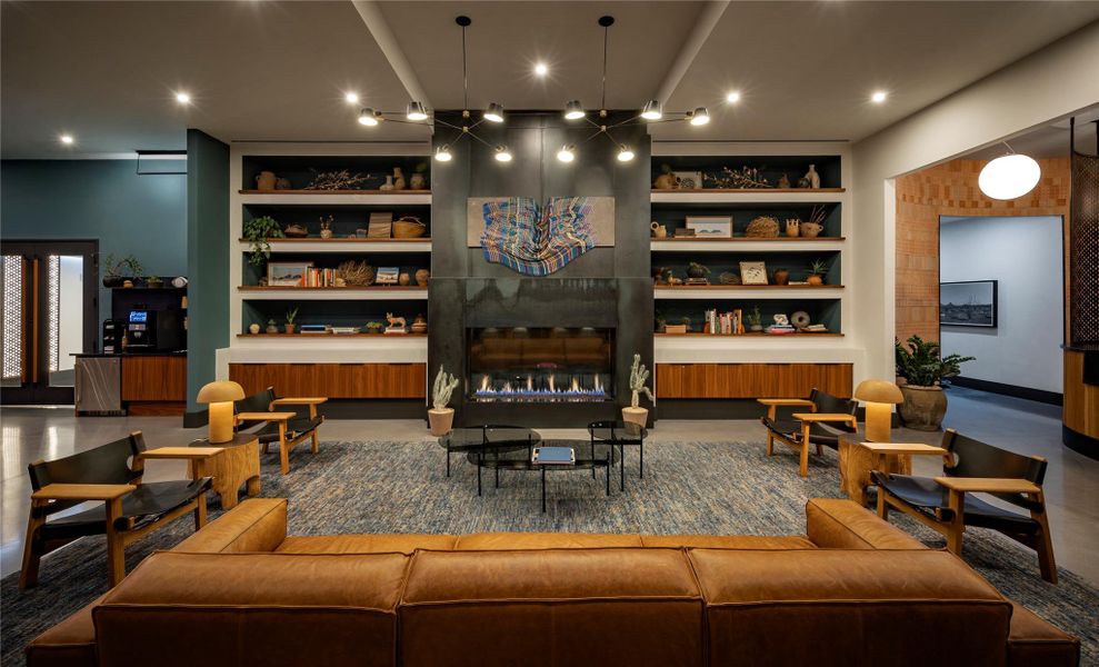 Gather by the fireplace and enjoy an elixir of choice.