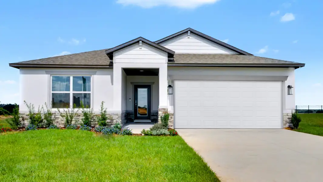 Representative exterior photo of a completed home built from the Marigold by Maronda Homes in Vero Lake Estates, Vero Beach, FL (Image 22).