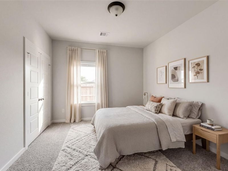 Furnished interior view inside a new home in Sundance Cove, Crosby (Image 32).