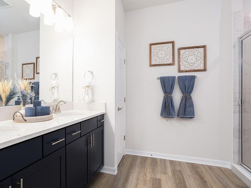 Your suite is complete with a private en-suite bath - Shelby by Highland Homes