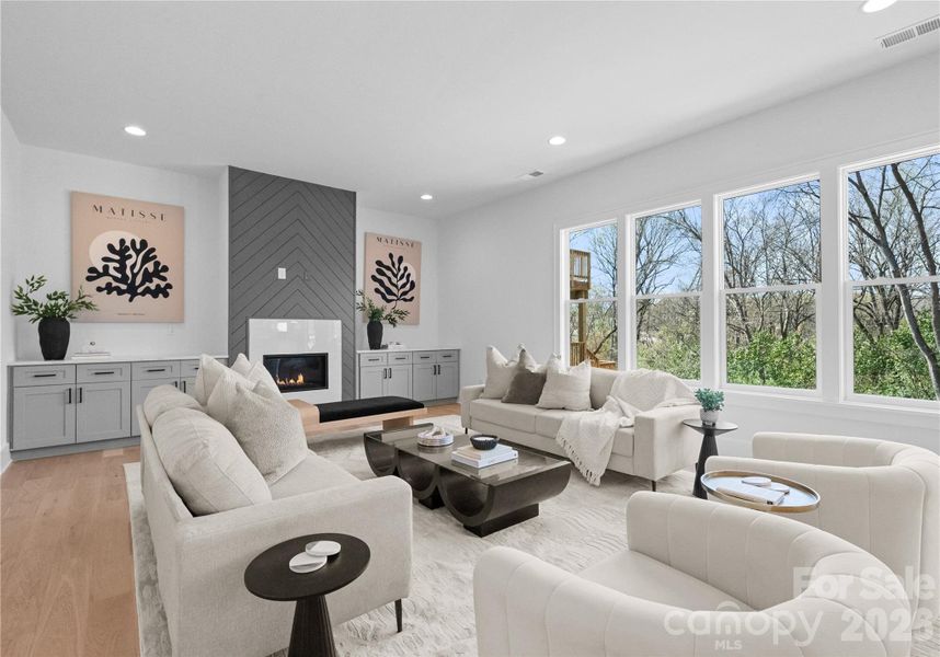 Furnished interior view inside a new home in , Charlotte (Image 44).