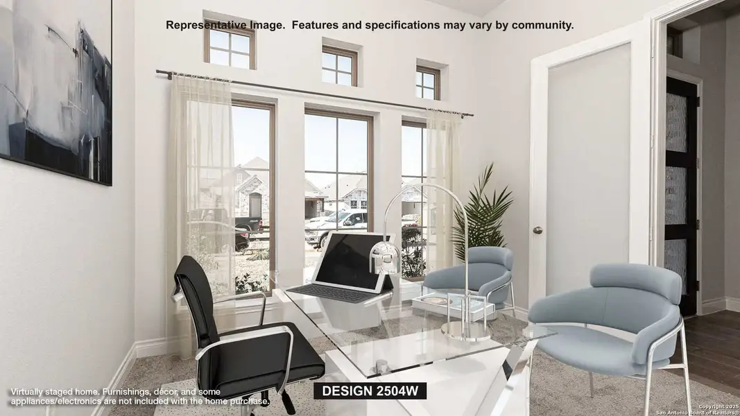 Furnished interior view inside a new home in Meadows Of Mill Creek 50', Seguin (Image 6).