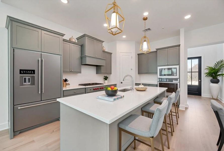 Furnished interior view inside a new home in Cottages of Celina, Celina (Image 6).