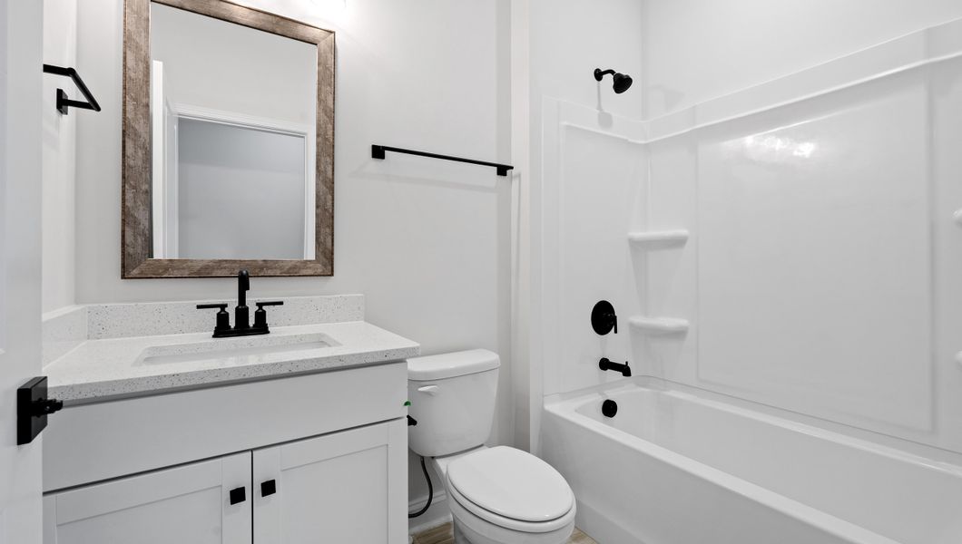 Furnished interior view inside a new home in Whitehawk Meadows, Travelers Rest (Image 11). Furnished interior view inside a new home in Whitehawk Meadows, Travelers Rest (Image 11).