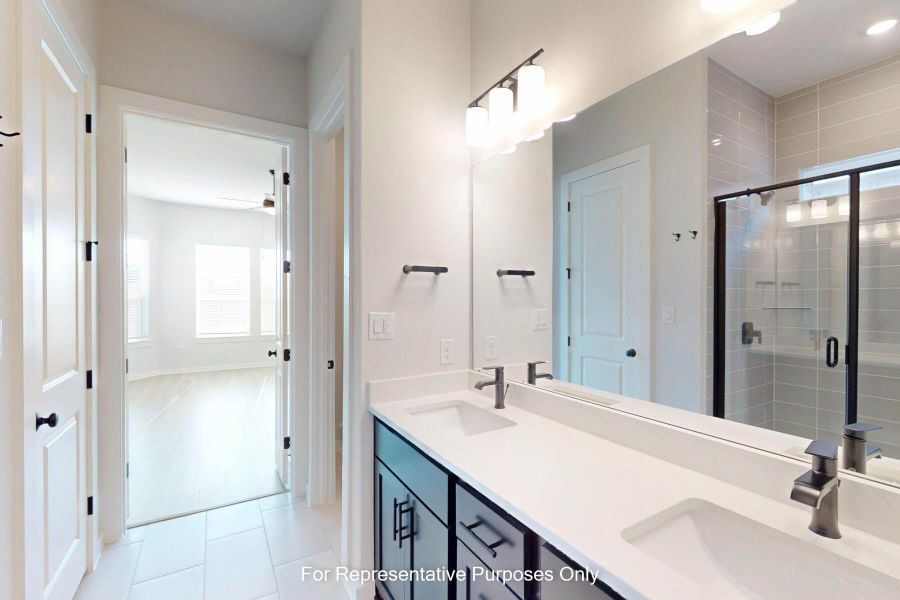 Furnished interior view inside a new home in Heritage, Dripping Springs (Image 9).