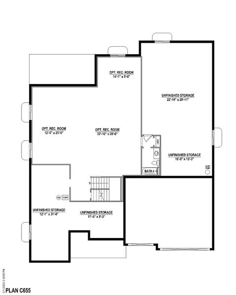 Plan C655 BASE BATH