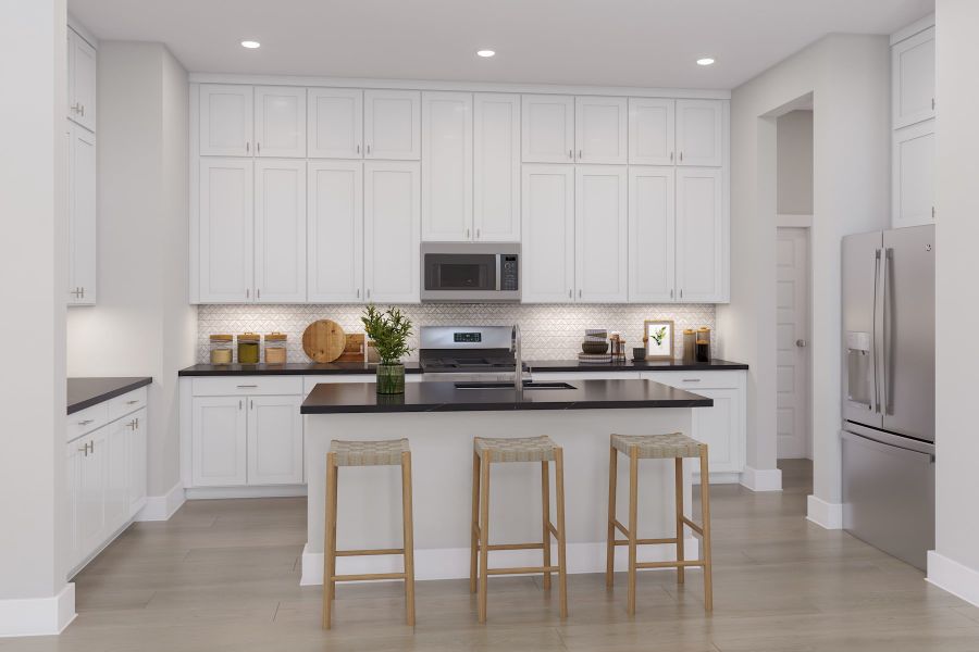 Representative furnished interior of a home built from the Hawk by Tri Pointe Homes in Pecan Ridge, Fulshear (Image 24).