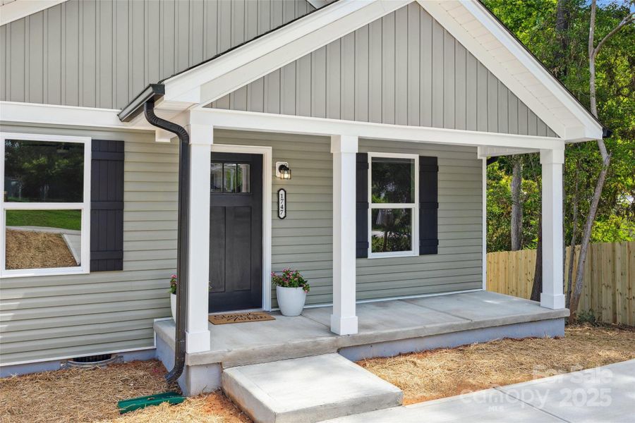 Adorable front porch- the perfect spot to enjoy morning coffee