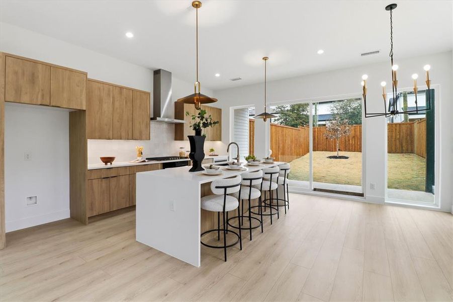 Furnished interior view inside a new home in , Dallas (Image 17).
