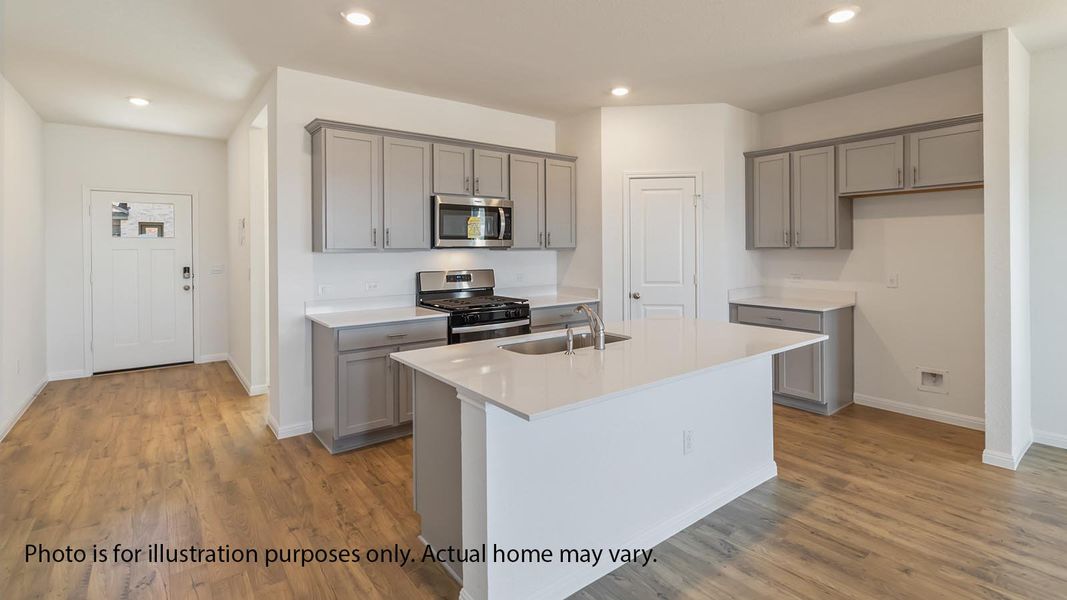 Representative furnished interior of a home built from the The Rosemont by D.R. Horton in Rosenbusch Ranch, Leander (Image 4).