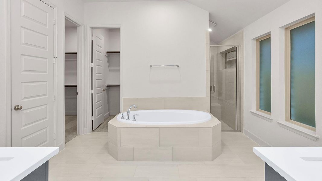 Furnished interior view inside a new home in Woodhavyn 50', Magnolia (Image 6).