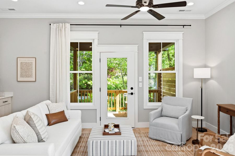 Furnished interior view inside a new home in , Asheville (Image 14).