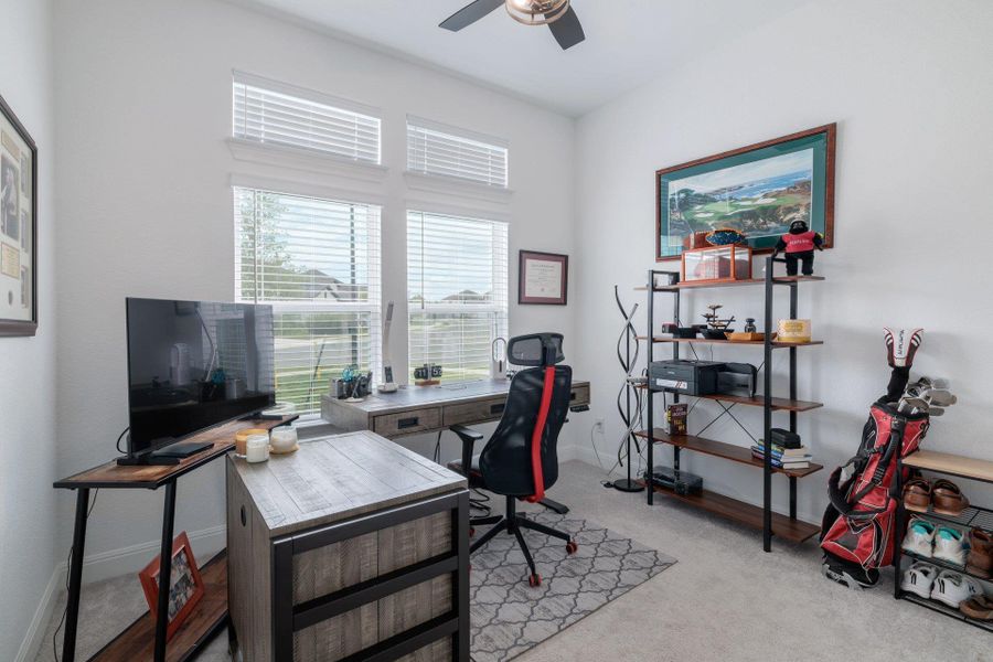 2nd bedroom currently being used as an office. 2nd bedroom currently being used as an office.