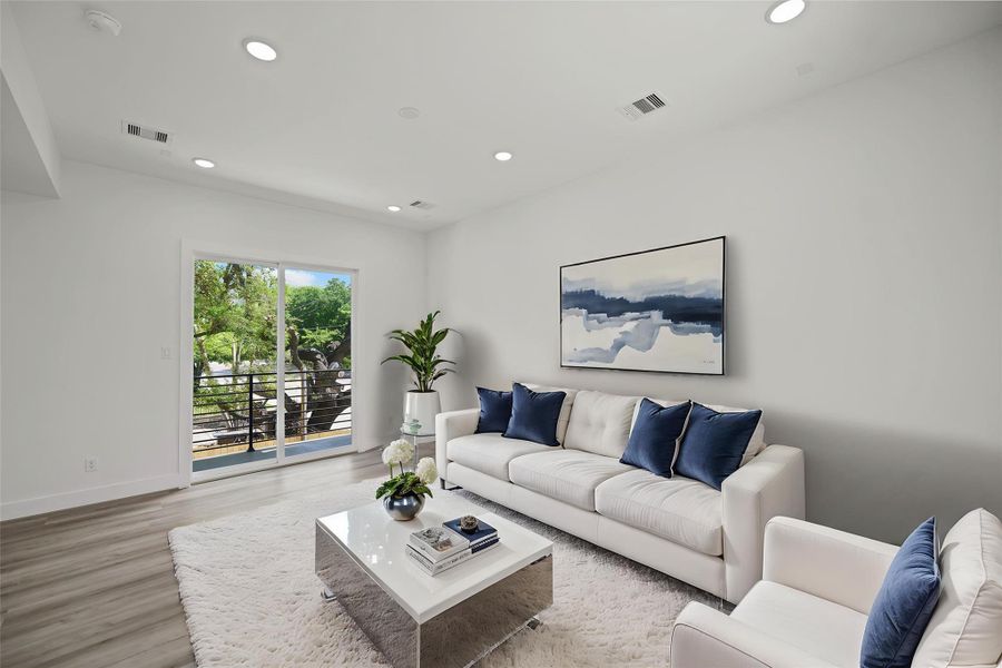 DIGITALLY STAGED Living Area