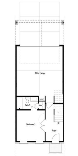 2D floor plan layout for the The Childress by The Providence Group in Towns on Thompson, Alpharetta, GA (Image 5).