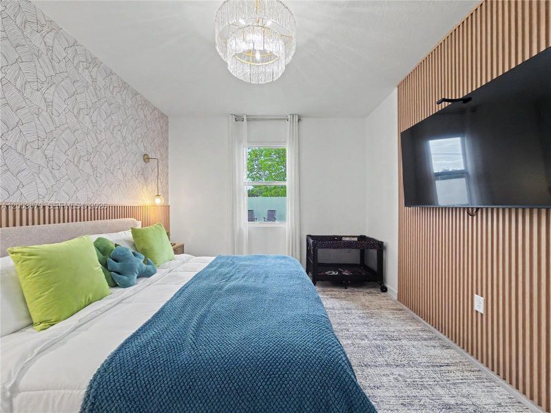 Furnished interior view inside a new home in , Miami (Image 38).