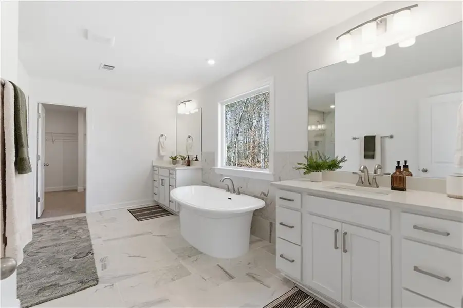 Furnished interior view inside a new home in The Estates at Hurricane Pointe, Douglasville (Image 17).