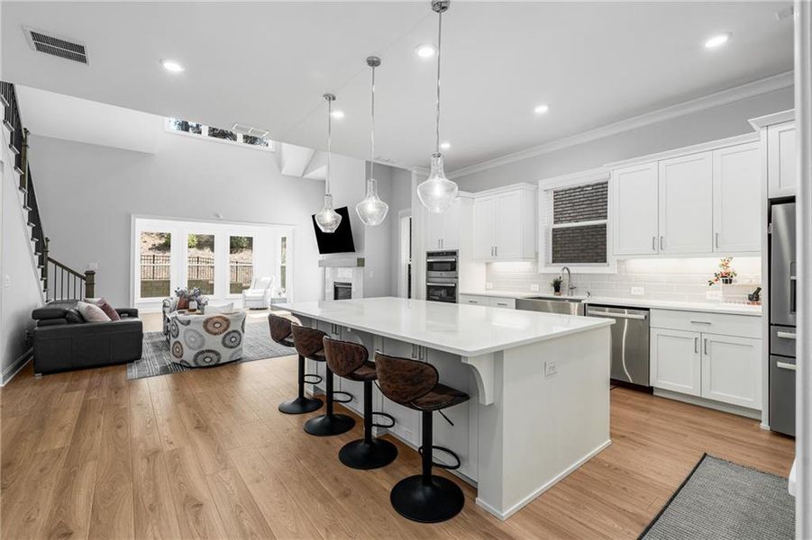 Furnished interior view inside a new home in , Johns Creek (Image 29). Furnished interior view inside a new home in , Johns Creek (Image 29).