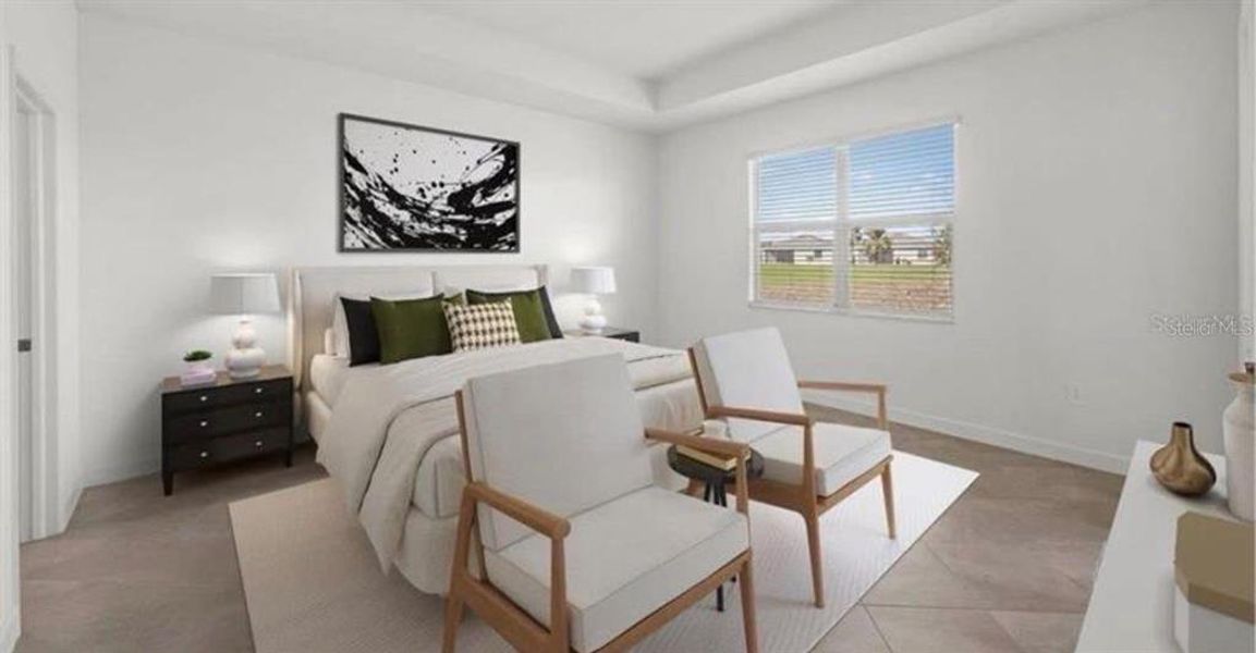 Furnished interior view inside a new home in Island Lakes at Coco Bay: Manor Homes, Englewood (Image 4).