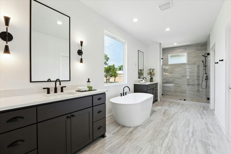 Furnished interior view inside a new home in , Houston (Image 9).