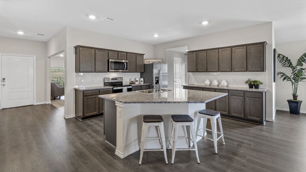 Furnished interior view inside a new home in Crane Crossing, Crandall (Image 5).