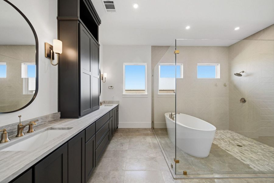 Furnished interior view inside a new home in Legacy, League City (Image 20).