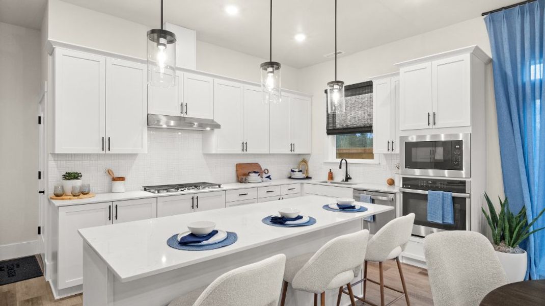 Representative furnished interior of a home built from the Ladd by Risewell Homes in Elevon, Lavon (Image 5).