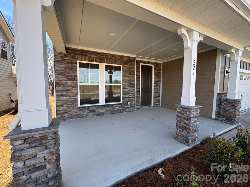 Exterior details and patio area of a home in McFarland Estates, York (Image 19).