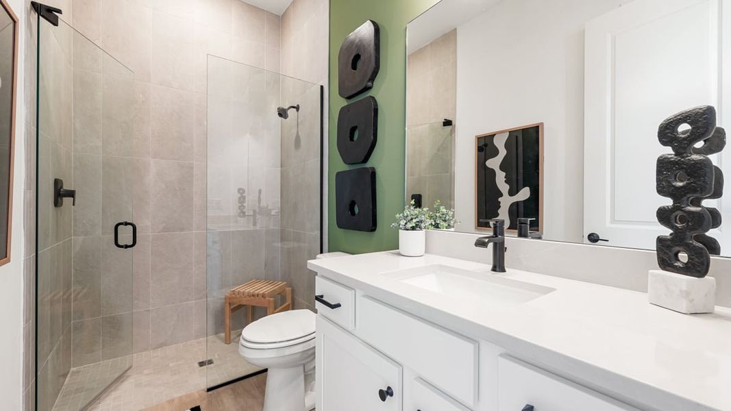 Furnished interior view inside a new home in Esplanade Lake Club, Fort Myers (Image 13).