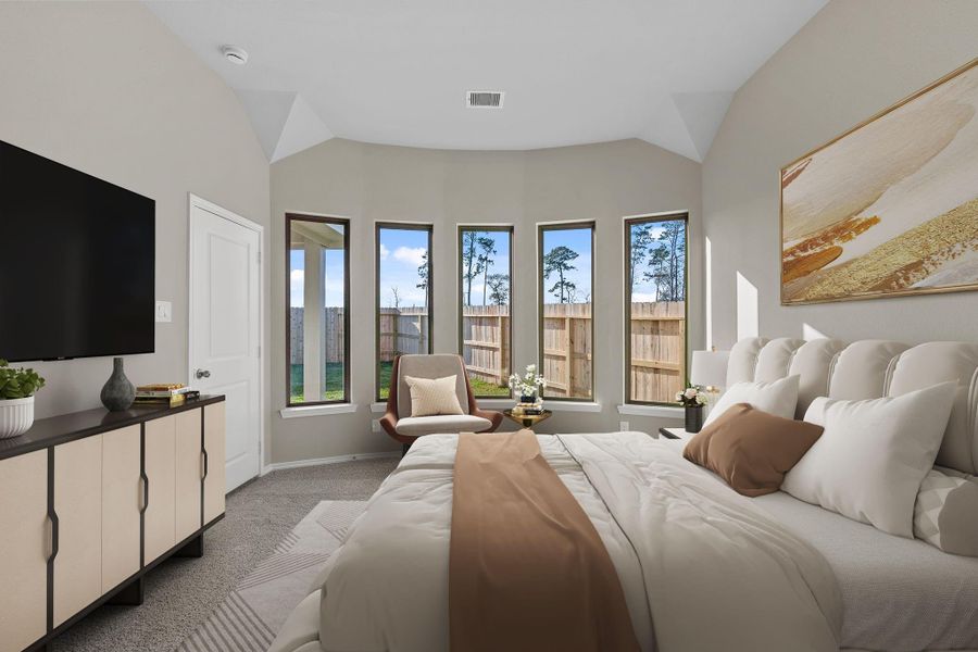 Furnished interior view inside a new home in , Spring (Image 9).