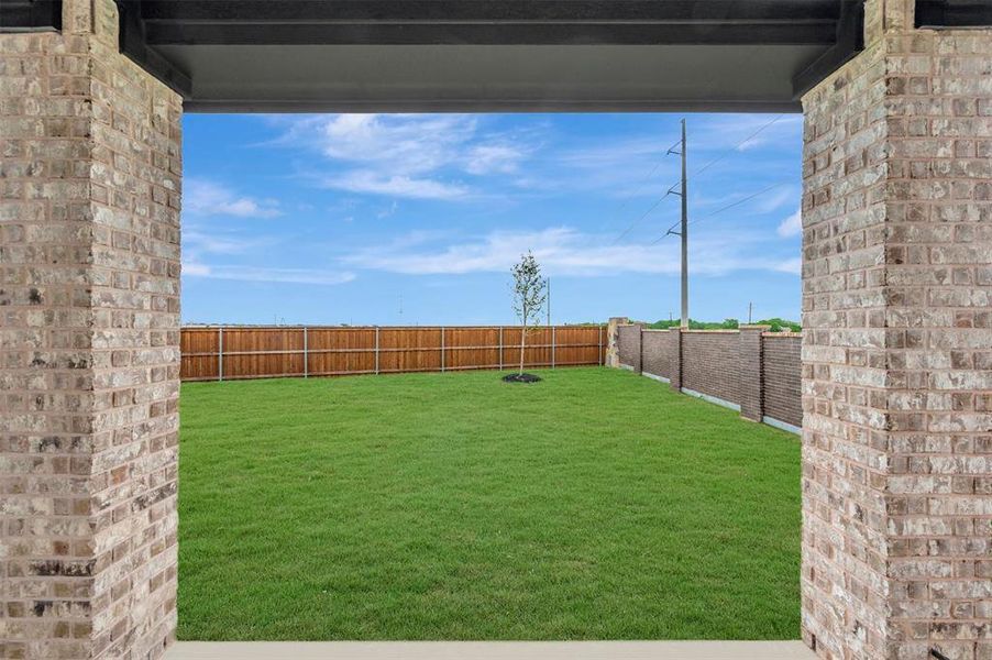 Exterior details and patio area of a home in Lilyana, Celina (Image 22).