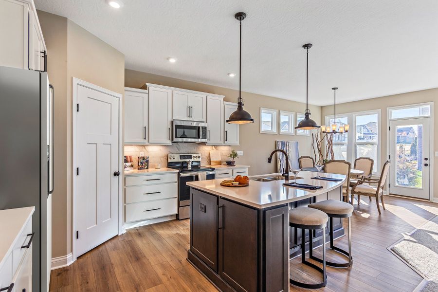 Representative furnished interior of a home built from the Edenton by Fischer Homes in Easton Park, Dallas (Image 5).