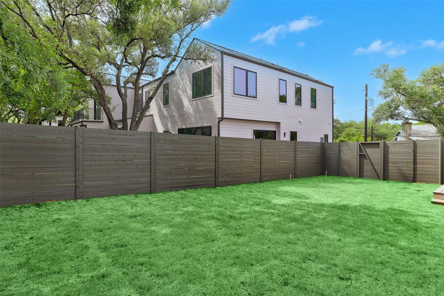 View of fenced backyard View of fenced backyard