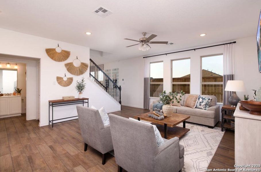 Furnished interior view inside a new home in Morgan Meadows, San Antonio (Image 15).