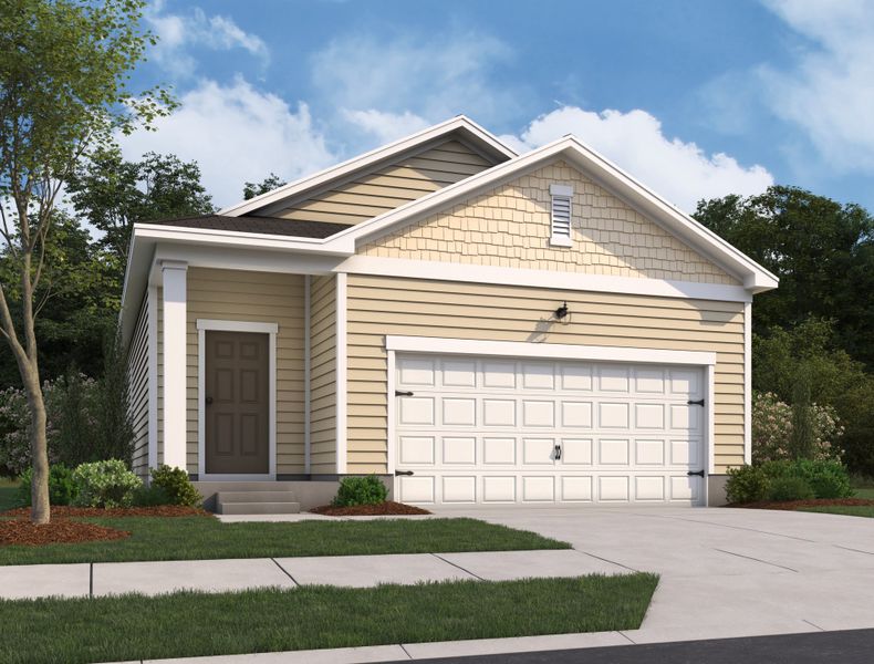 Representative exterior photo of a completed home built from the Athena by Starlight Homes in The Point, Rolesville, NC (Image 2).