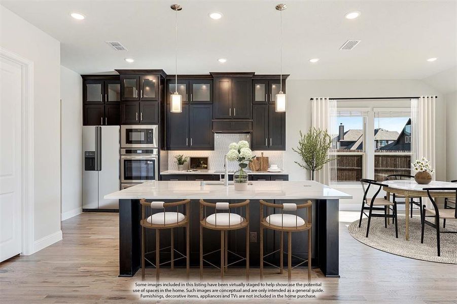 Furnished interior view inside a new home in Hayes Crossing, Midlothian (Image 19).
