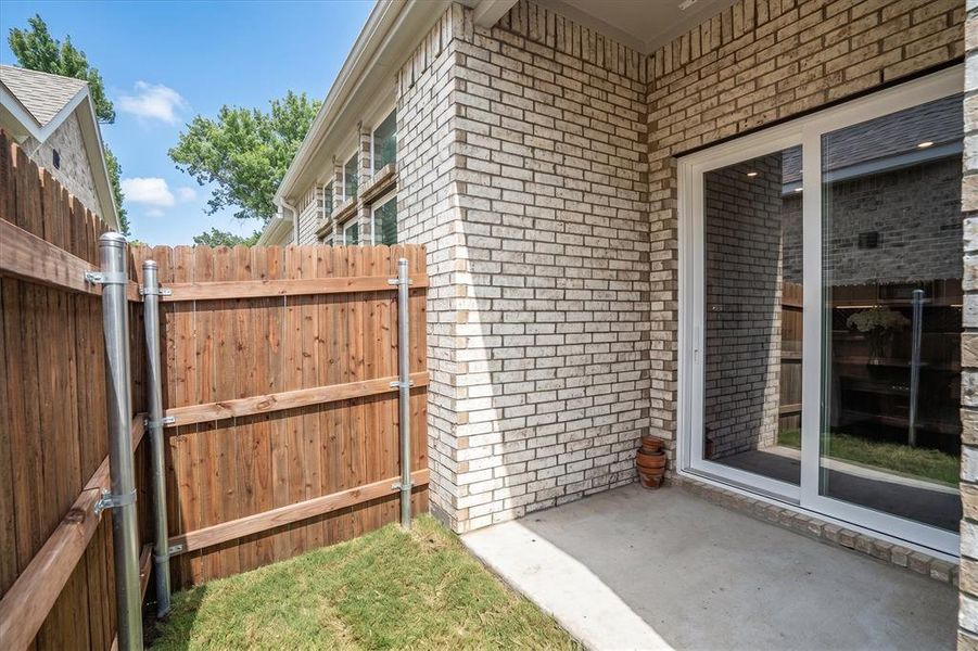 Exterior details and patio area of a home in , Garland (Image 26).