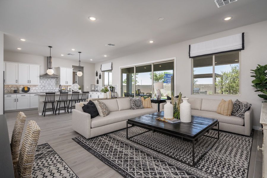 Representative furnished interior of a home built from the Wrightson by Risewell Homes in Wildera, San Tan Valley (Image 4).