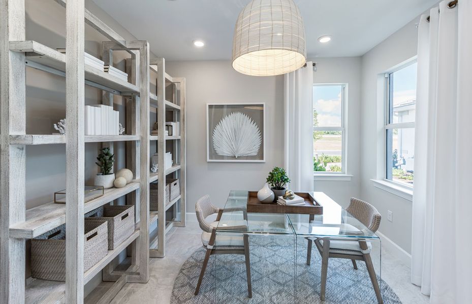 Furnished interior view inside a new home in BeachWalk by Manasota Key, Englewood (Image 7).