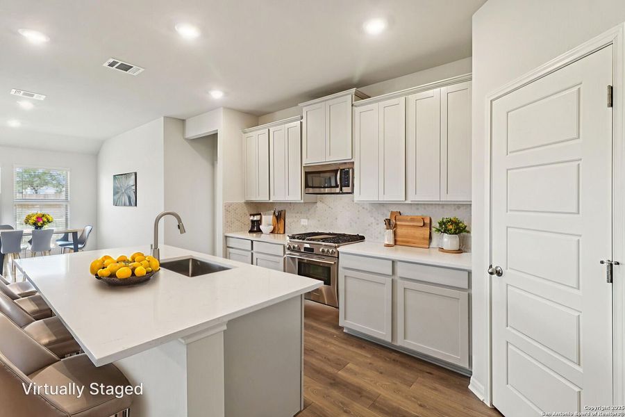 Furnished interior view inside a new home in Kallison Ranch, San Antonio (Image 12).