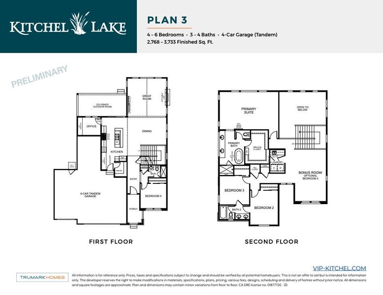 Kitchel Lake Plan 3 Floor Plan