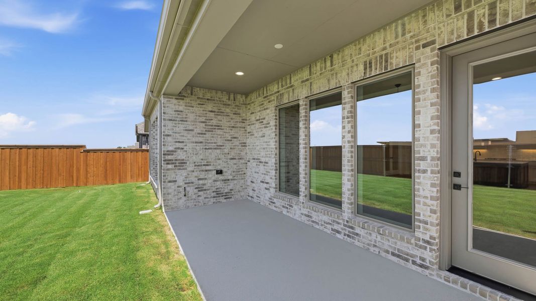 Exterior details and patio area of a home in Lakewood Village, Lakewood Village (Image 4). Exterior details and patio area of a home in Lakewood Village, Lakewood Village (Image 4).