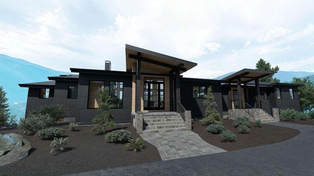 Front exterior of a new home in , Cherry Log, GA, highlighting curb appeal (Image 1). Front exterior of a new home in , Cherry Log, GA, highlighting curb appeal (Image 1).